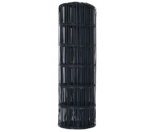 Eiro Žogs Pelēks 0.4X25 M Tērauds Vidaxl