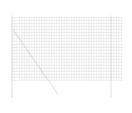 Euro Žogs Pelēks 1,6X10 M Tērauds Vidaxl