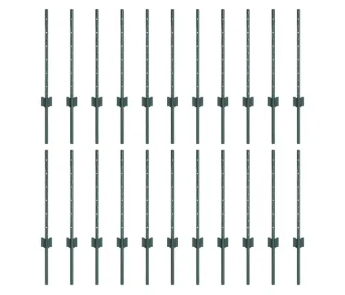 Sudraba Žogu Stabi 22 Pcs Zaļa 150 Cm Augstums Tērauds Vidaxl