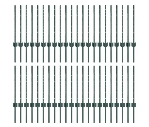 Sudraba Žogu Stabi 44 Pcs Zaļa Lieli Metāla Vidaxl