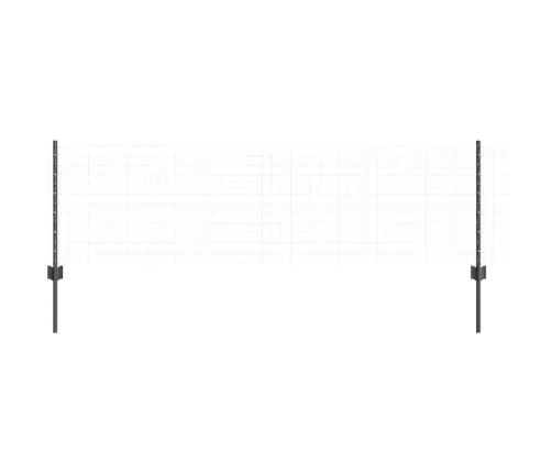 Sudraba Žogu Stabi 44 Pcs Pelēka 100 X 0.6 M Vidaxl