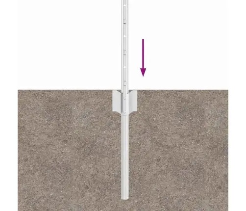 Žoga Stabi 22 Pcs Sudraba 50 X 0.4 M Cinkots Tērauds Vidaxl