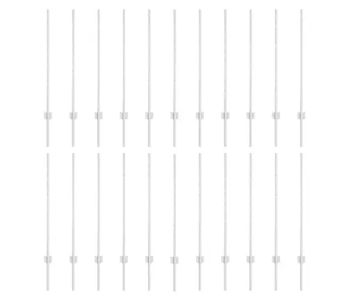 Aiapost 22 Pcs Hõbedane 140 Cm Teras