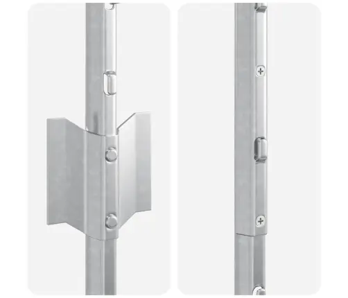 Tvorelės Stulpas 44 Pcs Sidabro 180 Cm Plienas