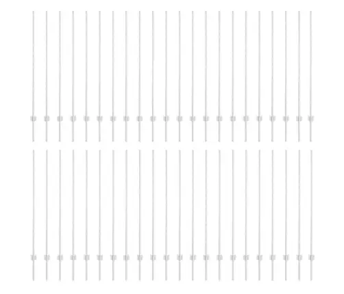 Tvorelės Stulpas 44 Pcs Sidabro 180 Cm Plienas