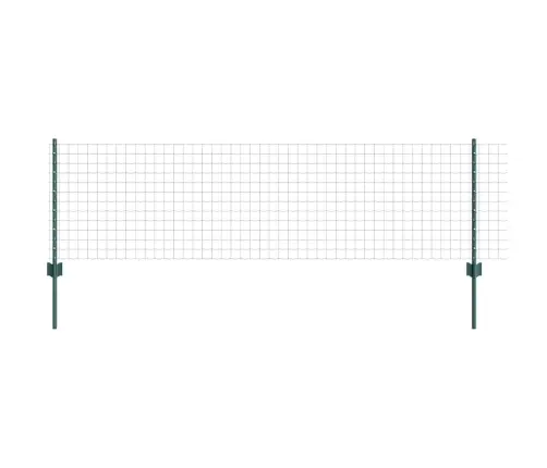Eiropas Žogs Ar 5 U Posteņiem Zaļš 0.6X10 M Tērauds Vidaxl