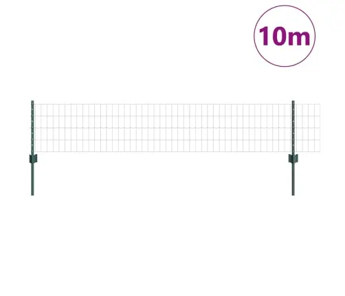 Eiropas Žogs Ar 5 U Stabiņiem Zaļš 0.4X10 M Tērauds Vidaxl