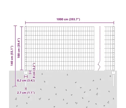 Aed Koos Postidega Roheline 1 X 10 M Teras