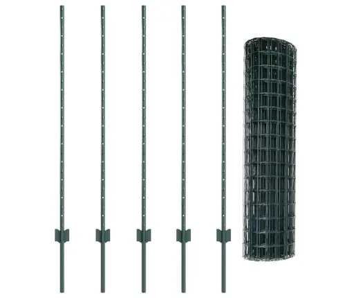 Tvora Su Stulpais Žalia 1.2 X 10 M Plienas