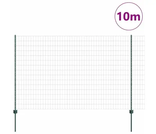 Tvora Su Stulpais Žalia 1.5 X 10 M Plienas