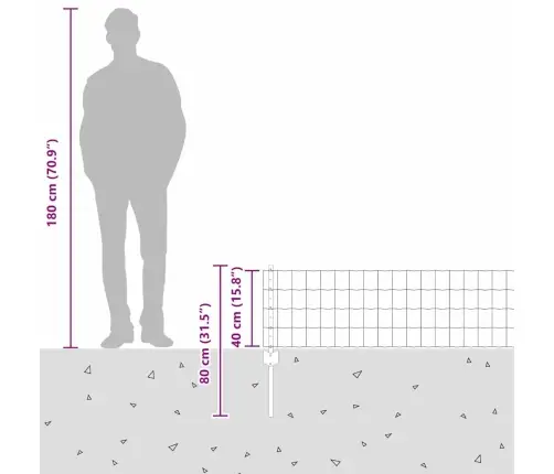 Euro Žogs Ar 5 U Stabiem Zaļš 0.4X10 M Tērauds Vidaxl