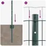 Aed Koos Postidega Roheline 0.6 X 10 M Teras
