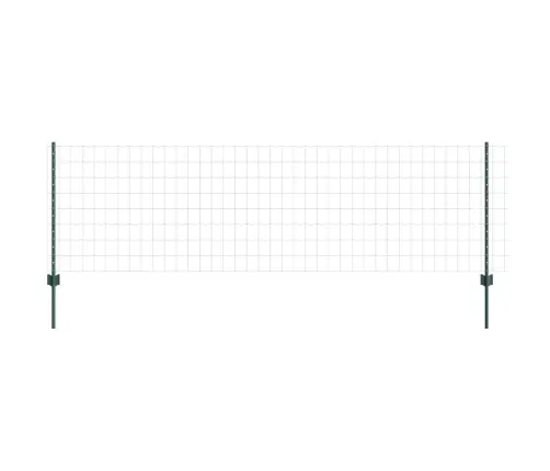 Eiropas Žogs Ar 5 U Postes, Zaļš, 0.8X10 M Tērauds Vidaxl