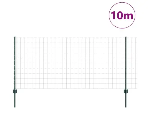 Eiro Žogs Ar 5 U Stabiem Zaļš 1X10 M Tērauds Vidaxl