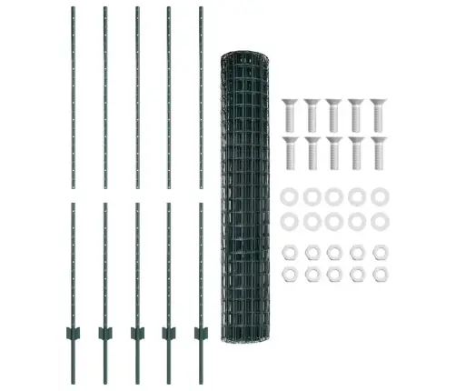 Tvora Su Stulpais Žalia 1.6 X 10 M Plienas