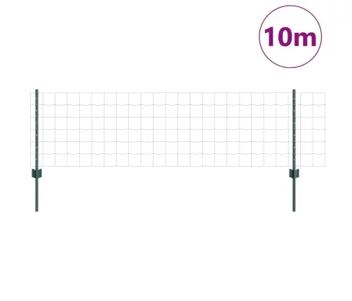 Eiropas Žogs Ar 5 U Stabiem Zaļš 0.6X10 M Tērauds Vidaxl