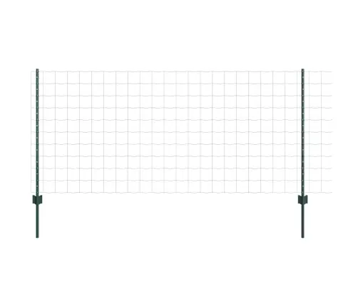 Dārza Žogu Komplekts 2 Gab. Zaļš Pvc Pārklāts Tērauds 10 X 1 M Vidaxl