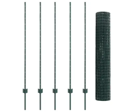 Tvora Ir Stulpas Žalia 1,4 X 10 M Plienas