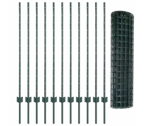 Tvora Su Stulpais Žalia 1.2 X 25 M Plienas