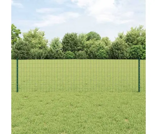 Eiropas Žogs Ar 22 U Stabiem Zaļš 0,6X50 M Tērauds Vidaxl