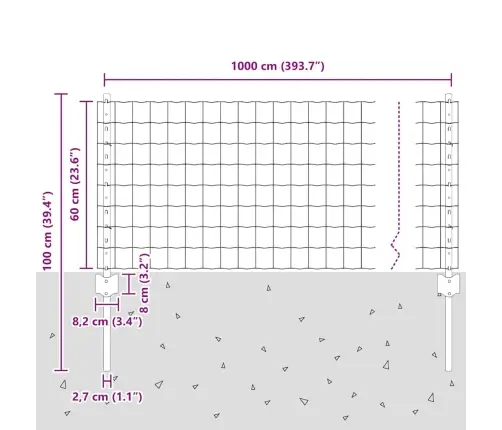 Aed Koos Postiga Roheline 0,6 X 10 M Terased Ja Pvc