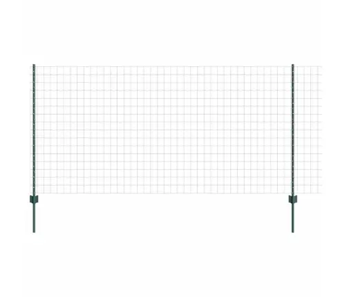Dārza Žogu Komplekts 2 Daļu Komplekts Zaļš Metāls 10 X 1.2 M Vidaxl