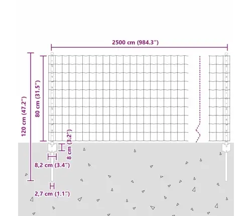 Dārza Žogu Komplekts 2 Gabali Zaļš Tērauds 25 X 0.8 M Izturīgs Vidaxl