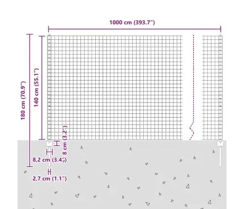 Aed Koos Postiga Hall 1,4 X 10 M Terased Ja Pvc