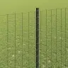 Eiropas Žogs Ar 10 U Stabiem Pelēks 1,5X10 M Tērauds Vidaxl