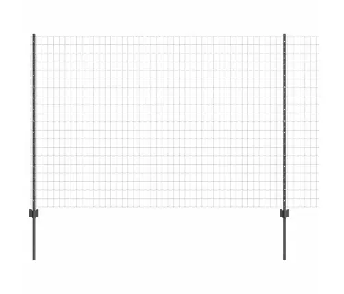 Eiropas Žogs Ar 10 U Stabiem Pelēks 1,6X10 M Tērauds Vidaxl