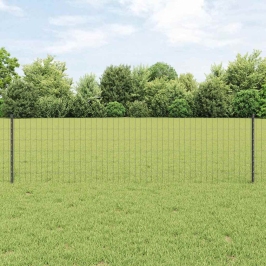 Žogs Ar Stabiem. Pelēka 0.6 X 10 M Tērauds Vidaxl