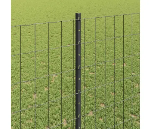 Eiro Žogs Ar 10 U Stabiem Pelēks 1,4X10 M Tērauds Vidaxl Eiro Žogs Ar 10 U Stabiem Pelēks 1,4X10 M Tērauds Vidaxl