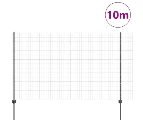 Tvora Ir Stulpas Pilka 1,6 X 10 M Plienas