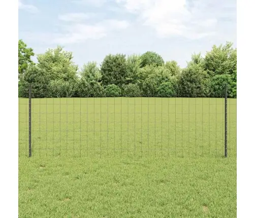 Tvora Su Stulpais Pilka 0.8 X 10 M Plienas