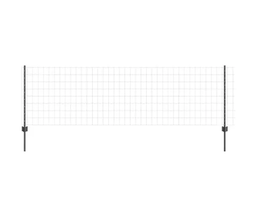 Tvora Su Stulpais Pilka 0.8 X 10 M Plienas