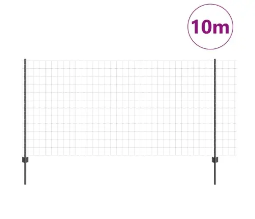 Tvora Su Stulpais Pilka 1,2 X 10 M Plienas Ir Pvc