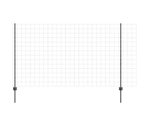 Eiropas Žogs Ar 10 U Stabiem Pelēks 1,4X10 M Tērauds Vidaxl