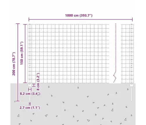 Aed Koos Postidega Hall 1.5 X 10 M Teras