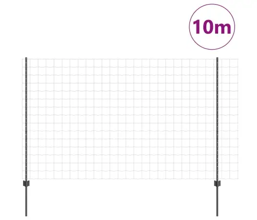 Tvora Su Stulpais Pilka 1,5 X 10 M Plienas