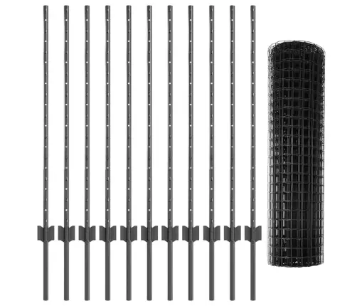 Euro Žogs Ar 22 U Stabiem Pelēks 1X25 M Tērauds Vidaxl