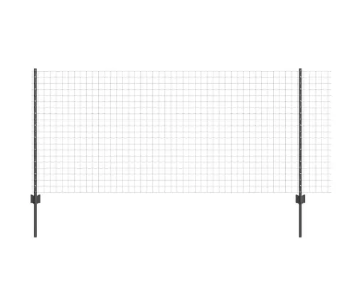 Euro Žogs Ar 22 U Stabiem Pelēks 1X25 M Tērauds Vidaxl