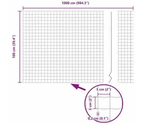 Euro Žogs Ar 22 U Stabiem Pelēks 1X25 M Tērauds Vidaxl