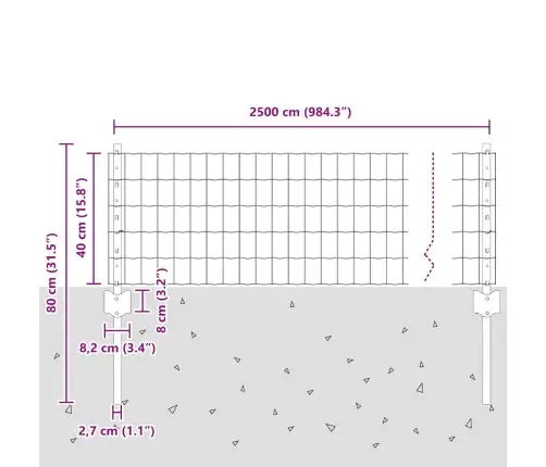 Aed Koos Postiga Hall 0,4 X 25 M Terased Ja Pvc