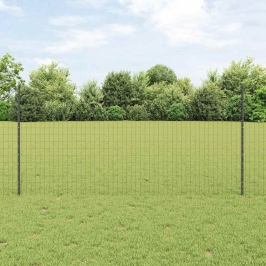 Žogs Ar Stabiem. Pelēka 1.2 X 25 M Tērauds Vidaxl