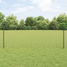 Tvora Su Stulpais Pilka 0.8 X 25 M Plienas