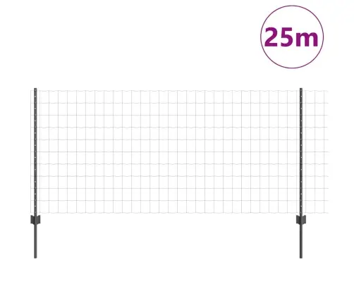Tvora Su Stulpais Pilka 1 X 25 M Plienas