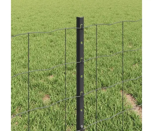 Tvora Su Stulpais Pilka 0,4 X 25 M Plienas Ir Pvc