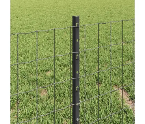 Eiro Žogs Ar 22 U Stabiem Pelēks 0,4X50 M Tērauds Vidaxl