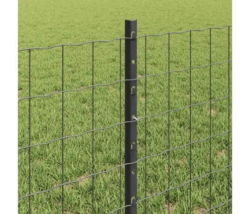 Eiro Žogs Ar 22 U Stabiem Pelēks 0,6X50 M Tērauds Vidaxl