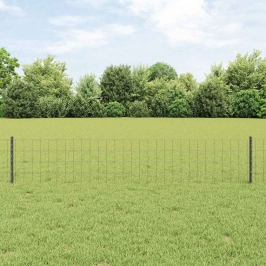 Žogs Ar Stabiem. Pelēka 0.4 X 50 M Tērauds Vidaxl